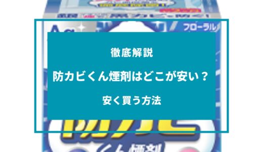 【2024年版】防カビくん煙剤はどこが安い？安く買う方法