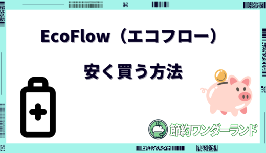 EcoFlow（エコフロー）を安く買う方法！どこで買うのが安い？